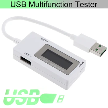 USB Вольтметры Постоянного Тока 4-30 В 0-5A 0-150 Вт Мини Двойной USB Тестер Тока Напряжения USB Амперметр Тестер Зарядки Монитор Цифровой Дисплей