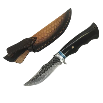 VG10 Дамасский клинок Для выживания в дикой природе, Прямой нож для кемпинга, альпинизма, рыбалки С ножнами