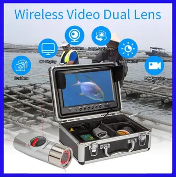 Wi-Fi Мобильный Океан/Лед / Озерная рыбалка Плавание/Дайвинг / Подводное плавание С маской и трубкой Двойные камеры с двумя объективами HD Эхолот Подводная камера DVR