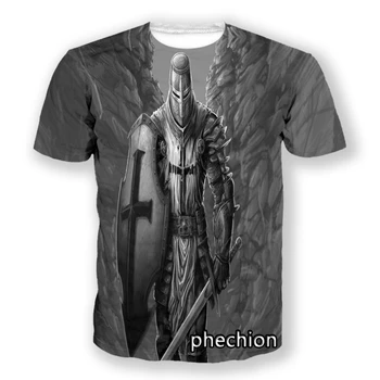 phechion Templar Art 3D Принт Мужская Футболка Женская Футболка Унисекс Модная Одежда Лучших Поставщиков для Drop Shipper A286