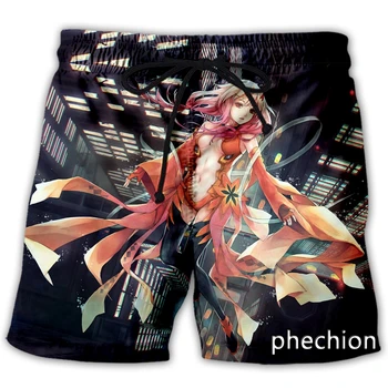 phechion Новые мужские/женские повседневные шорты с 3D принтом в стиле аниме Guilty Crown, модная уличная одежда, Мужские Свободные спортивные шорты A75