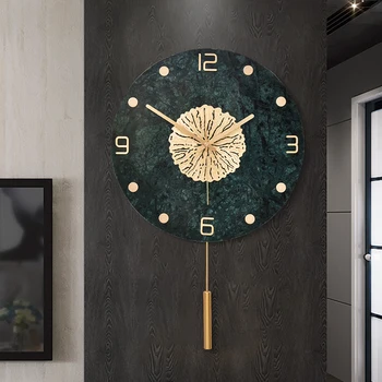 reloj de pared wall decor Легкие роскошные простые настенные часы для гостиной, креативные настенные часы для украшения дома, модные