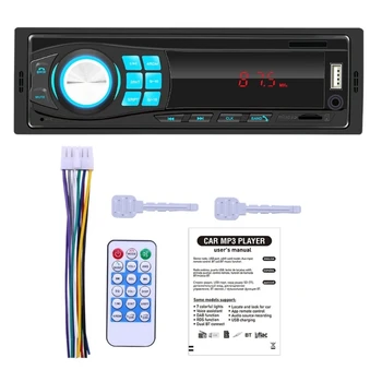 Автомобильный 12 В AUX-IN MP3-плеер, совместимый с Bluetooth, USB, Автостерео-Аудио-стерео радио