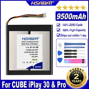 Аккумулятор HSABAT 30Pro 9500mAh для Alldocube Cube iPlay 30 /iPlay 30 Pro Tablet PC с 7-проводными Штекерными Батареями