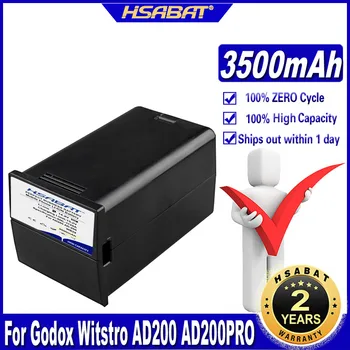 Аккумулятор HSABAT WB29 емкостью 3500 мАч для карманных флэш-батарей Godox AD200 AD200Pro AD300Pro