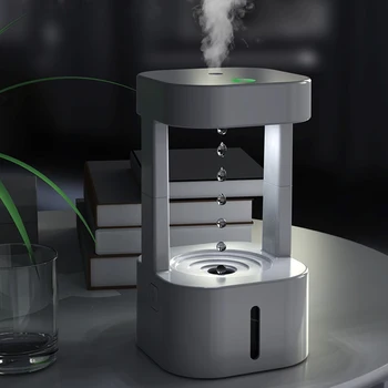 Антигравитационный увлажнитель воздуха Water Drop Cool Mist Maker, Фоггер, Очиститель воздуха, Диффузор эфирных масел для ароматерапии со светодиодной подсветкой
