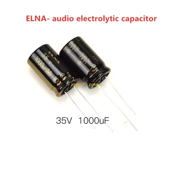 Бесплатная доставка 2 ШТ Черный Elna Для предыдущей стадии Аудио стереофильтрации 10000 мкф/35 В 12,5*20 мм Электролитические Конденсаторы