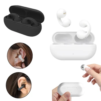 Беспроводные наушники TWS, Bluetooth-наушники с микрофоном, музыкальные наушники, спортивные серьги-крючки, зажим для наушников для iPhone 13 Samsung