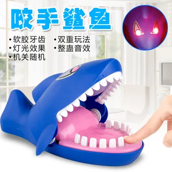 Большая акулья пасть, стоматолог Укусил палец, забавная новинка, игрушки с кляпом для детей, семейный трюк, забавная игра