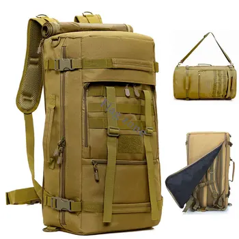 Большой Походный рюкзак для кемпинга на открытом воздухе, багаж, армейский Тактический охотничий рюкзак, Походная военная водонепроницаемая сумка Molle