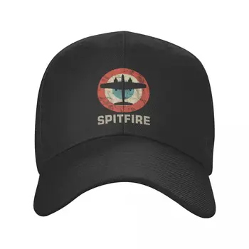 Винтажная бейсбольная кепка пилота реактивного истребителя Supermarine Spitfire, Регулируемая шляпа для папы, Спортивные бейсболки Snapback