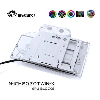 Водяной блок Bykski используется для Блока Медного Радиатора inno30D RTX2070 Twin x2 с Полным покрытием/ 12V RGB / 5V A-RGB Light