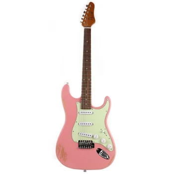 Высококачественная легкая Реликвия в винтажном стиле, электрогитара ручной работы, гитара electricas electro electrique guitare guitarra gitar