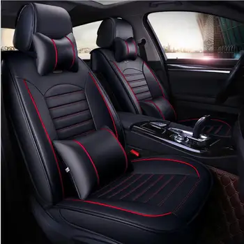 Высококачественные Специальные кожаные чехлы для автокресел Jaguar всех моделей XF XE XJ F-PACE F-TYPE фирменных мягких чехлов для сидений из искусственной кожи