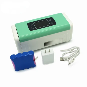 Высококачественный перезаряжаемый портативный футляр для инсулина, Мини-холодильник, медицинский инсулиновый охладитель, пластиковый Компактный полупроводниковый футляр для наружного применения