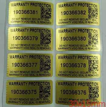 Гарантийный лист защиты 500ШТ 30 мм × 15 мм золотая защитная пломба гарантийный лист для защиты от подделок поддельные наклейки