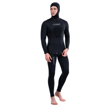 Горячий мужской гидрокостюм из неопрена Толщиной 3 мм, состоящий из двух частей, сохраняет тепло и холод, подходит для плавания, дайвинга, сноркелинга, серфинга, каякинга