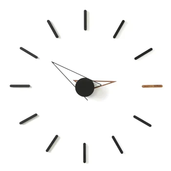 Декор настенных часов Современный дизайн дома 3d Настенные часы своими руками Деревянные бесшумные роскошные часы Наклейки на стену Украшения гостиной
