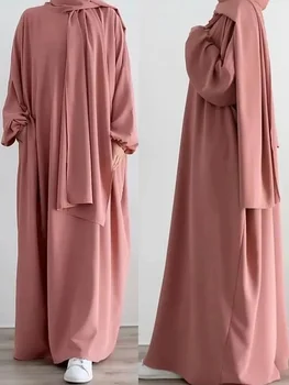 Джилбабс Рамадан Ид Мусульманка Молитвенные наряды Исламская Одежда Платье Абая Джилбеб Длинный Химар Хиджаб Халат