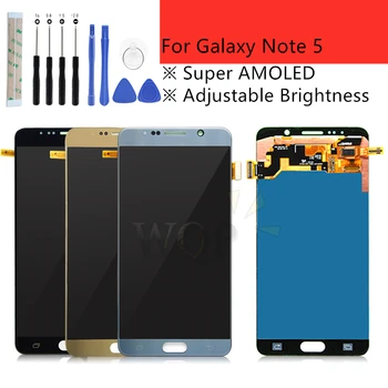 Для SAMSUNG Galaxy Note 5 ЖК-дисплей С Сенсорным Экраном, Дигитайзер Note5 N920A N9200 SM-N920 N920C, Запасные Части для Ремонта