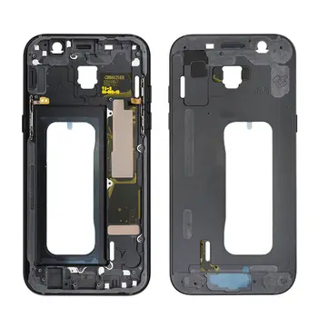 Для Samsung Galaxy A5 2017 SM-A520 Черный/Синий/Золотой/Розовый Цвет Задняя рамка корпуса Средняя Рамка пластины