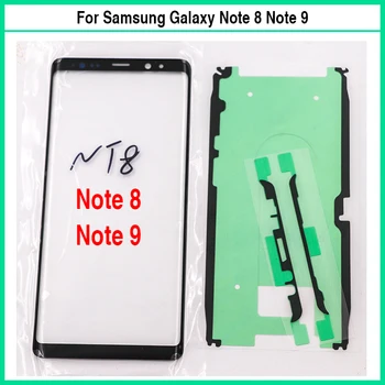 Для Samsung Galaxy Note 8 N950F Note 9 N960F Сенсорный ЖК-дисплей Передняя Внешняя Стеклянная Линза Клей для Сенсорного стекла