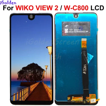Для Wiko View 2 w_c800 ЖК-дисплей с Сенсорным Экраном Digitizer Аксессуары Для Мобильных Телефонов Для Wiko View 2 Lcd W_C800 ЖК-дисплей