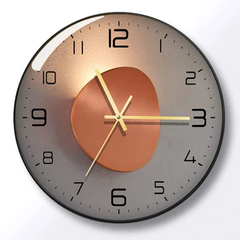 Домашний Декор Гостиной Креативные Настенные Часы 3D Personality Clock Немой Столовая Кухня Кафе Украшение Комнаты Настенные Часы Спальня