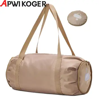 Дорожная сумка объемом 25 л, Оксфордская сумка для тренировок в тренажерном зале, водонепроницаемая спортивная сумка с отделением и влажным карманом, складываемая для походного рюкзака