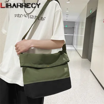 Женская сумка через плечо с панелями большой емкости, дизайн в стиле пэчворк, качественные холщовые женские сумки-мессенджеры, модные новые женские студенческие сумки