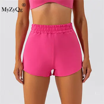 Женские шорты MyZyQg, свободные повседневные спортивные шорты с капюшоном, женские летние шорты для бега, фитнеса, танцев, велоспорта, байкерские шорты