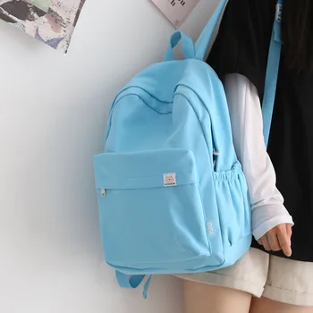 Женский отдел, клетчатые рюкзаки для женщин, водонепроницаемый школьный рюкзак, Корейские школьные сумки через плечо большой емкости, рюкзак