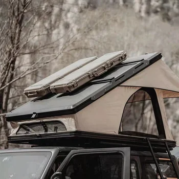 Жесткая алюминиевая крыша палатка Жесткая оболочка автомобильная крыша палатка Солнечная панель каркас крыши