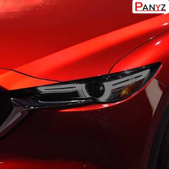 Защитная пленка для автомобильных фар, Прозрачная Черная Наклейка из ТПУ для Mazda CX5 KE KF 2012-Настоящее время, 2018 2019 2020 Аксессуары