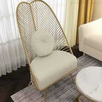 Золотые ножки Роскошного дивана для гостиной Скандинавского дизайнера, Металлическое Легкое Современное кресло для отдыха с одной опорой для спины, украшение Divano