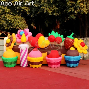 Индивидуальные надувные цветы и модели арок из кексов/ деревьев для украшения занятий в детском саду или детских развлечений