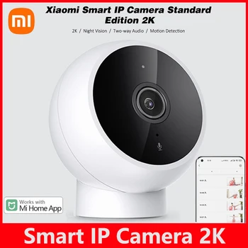 Интеллектуальная IP-камера Xiaomi Mijia 2K 1296P WiFi ночного видения с двусторонним аудио искусственным интеллектом, веб-камера для обнаружения человека, видеокамера, детский монитор безопасности