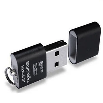 Интерфейс Micro USB 2.0 Mini TF Card Reader Легкий Портативный высокоскоростной адаптер памяти из черного сплава T-Flash Stick Card