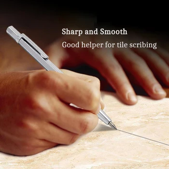 Керамический стеклянный чертилка Дерево Лист железа ручка Маркер Линия надписи Гравировка Алмазная ручка