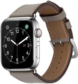 Кожаный ремешок для Apple watch band 44мм 40мм 45мм 41мм iWatch 6 Single tour ремешок для часов браслет Apple watch series 7 4 3 6 ремешок