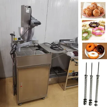 Коммерческая вертикальная электрическая машина для приготовления пончиков с запирающимся устройством для приготовления пончиков для выпечки в форме шарика и цветка