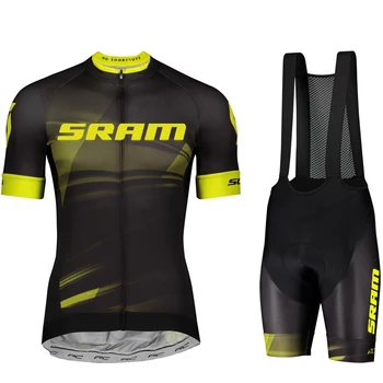 Комплект трикотажных изделий ODLO SRAM 2023 для велоспорта Летний Дышащий комплект для велоспорта MTB Гоночный велосипед Спортивная одежда в тон светоотражающему велосипедному костюму
