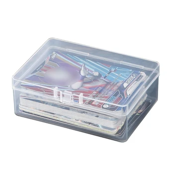 Коробка Для Хранения Игровых Карточек с Рисунком Аниме, Прозрачный Органайзер, Принадлежности для Коллекции Спален И Гостиной в Общежитии
