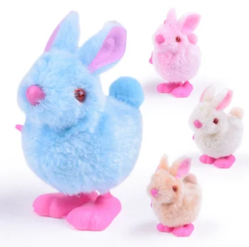 Красочный Плюшевый Кролик Заводная игрушка Случайный цвет для детей Подарки для детей