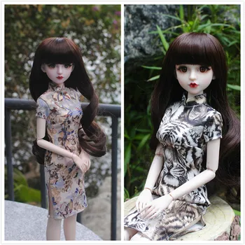 Кукла 1/4 BJD, 45 см, подвижная кукла с пластиковым шарниром, с макияжем
