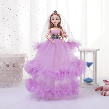 Кукла Bjd в полном комплекте со свадебным платьем Модная кукла принцессы с подвижным суставом Детские игрушки Подарки для девочек и детей
