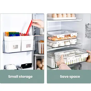 Кухонный холодильник Более хрустящий, здоровый, с хорошей герметичностью, для кухонных принадлежностей большой емкости, ящик для хранения холодильника, контейнер для продуктов в холодильнике