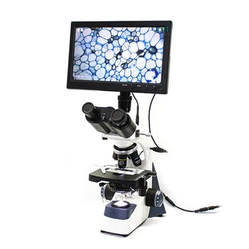 Лабораторное оборудование LHXSP5-10C, Регулируемый источник света, Бинокулярный биологический микроскоп с камерой, Цифровой микроскоп