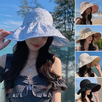 Летняя женская солнцезащитная шляпа с принтом 