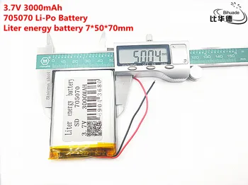 Литровый энергетический аккумулятор Хорошего качества 3,7 В, 3000 мАч 705070 Полимерный литий-ионный/Li-ion аккумулятор для планшетного ПК BANK, GPS, mp3, mp4